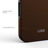 UAG รุ่น Fibr Armr (Magsafe) - เคส iPhone 17 Pro - สี Orange/Charcoal