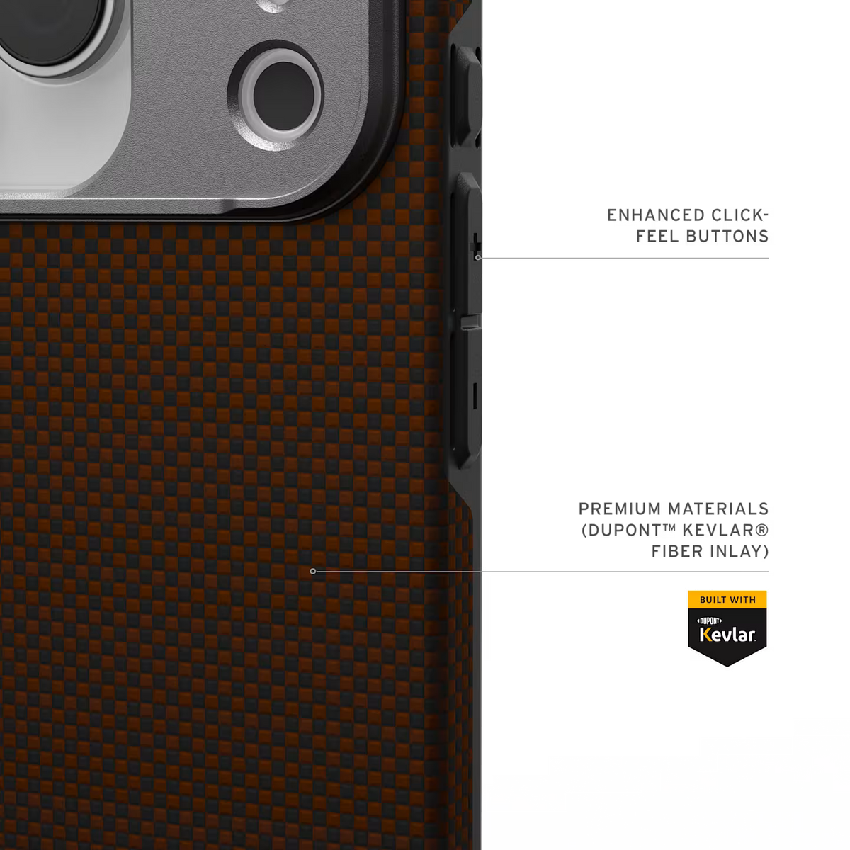 UAG รุ่น Fibr Armr (Magsafe) - เคส iPhone 17 Pro - สี Orange/Charcoal