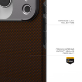 UAG รุ่น Fibr Armr (Magsafe) - เคส iPhone 17 Pro - สี Orange/Charcoal