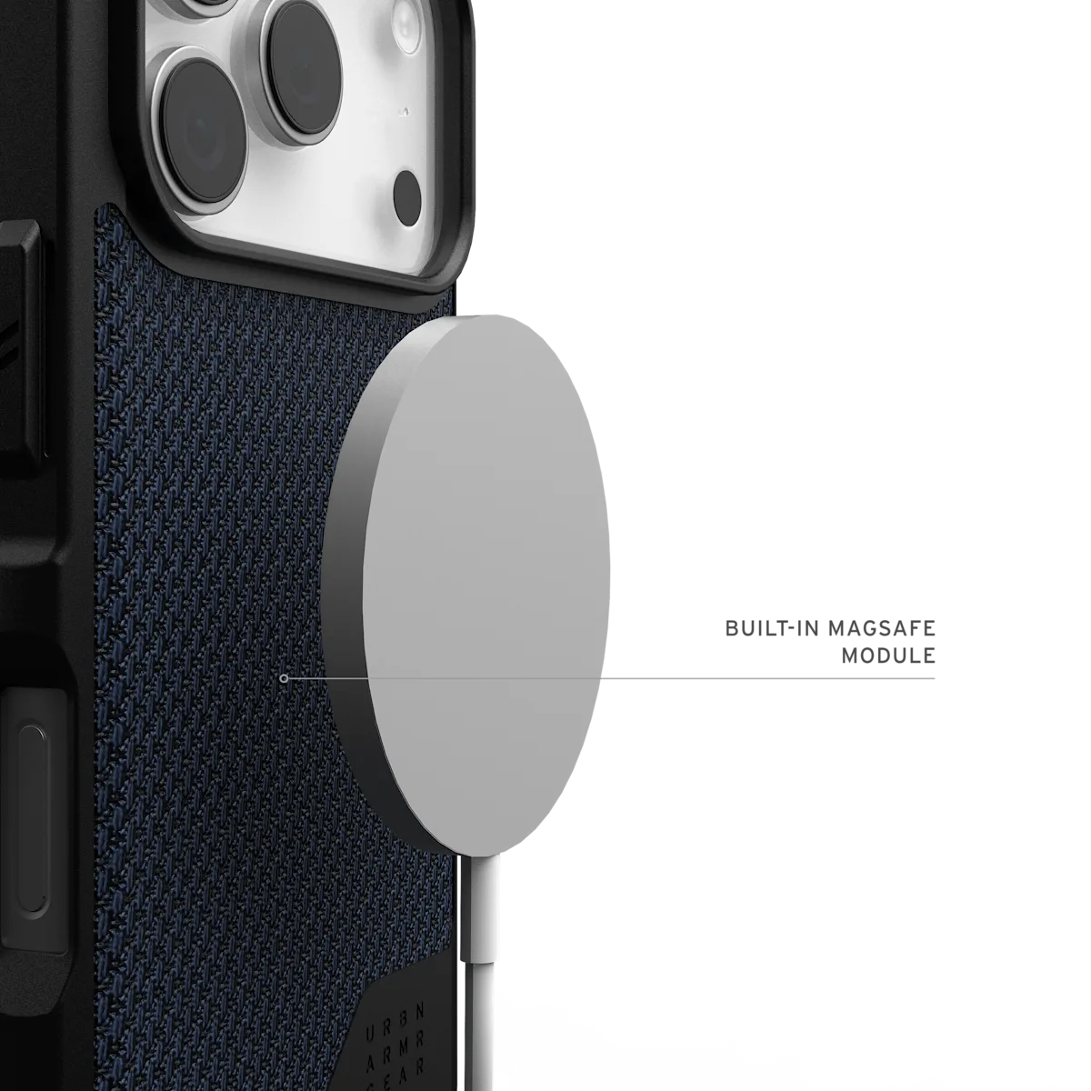 UAG รุ่น Metropolis LT (MagSafe) – เคส iPhone 17 Pro – สี Kevlar Mallard