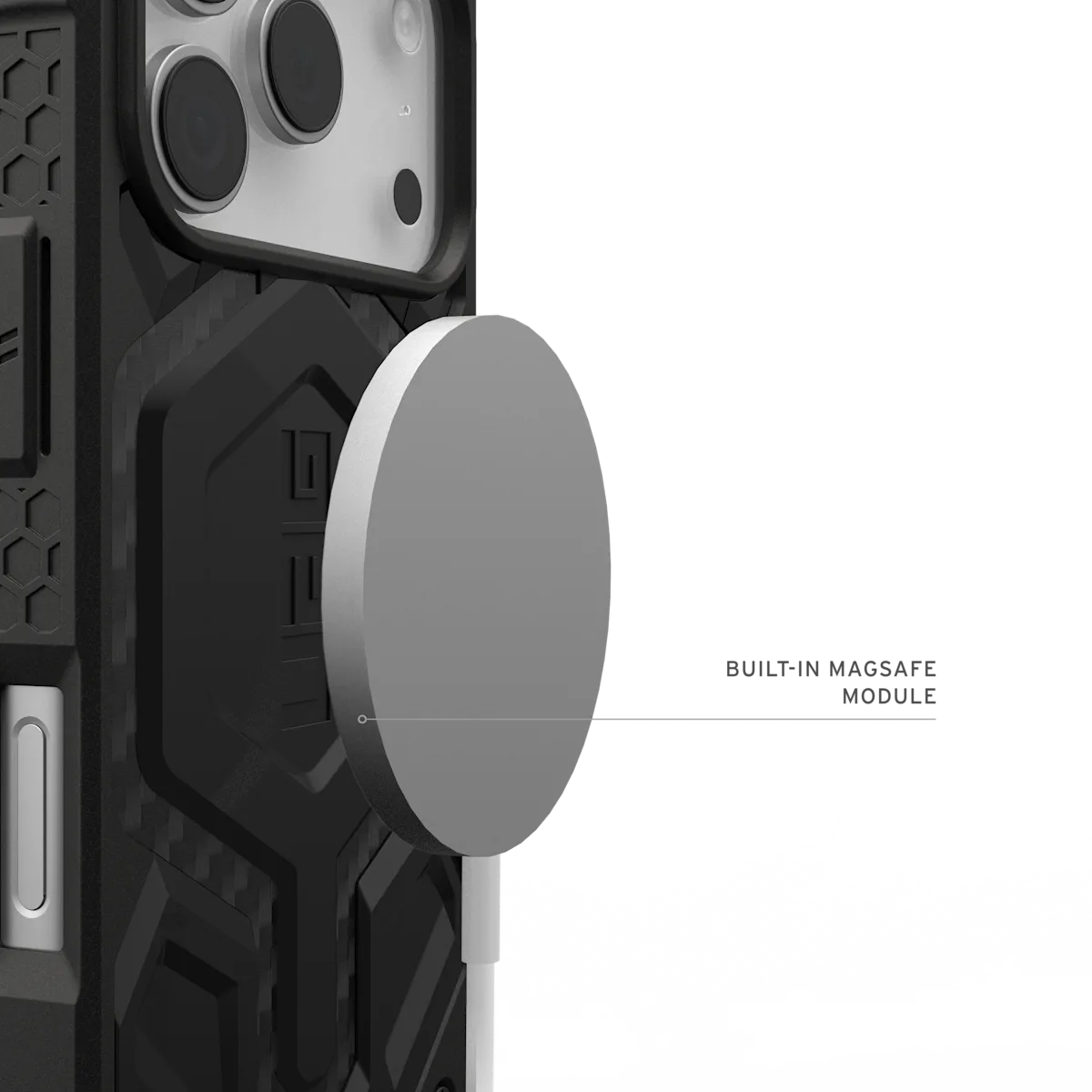 UAG รุ่น Monarch Pro - เคส iPhone 17 Pro - สี Carbon Fiber