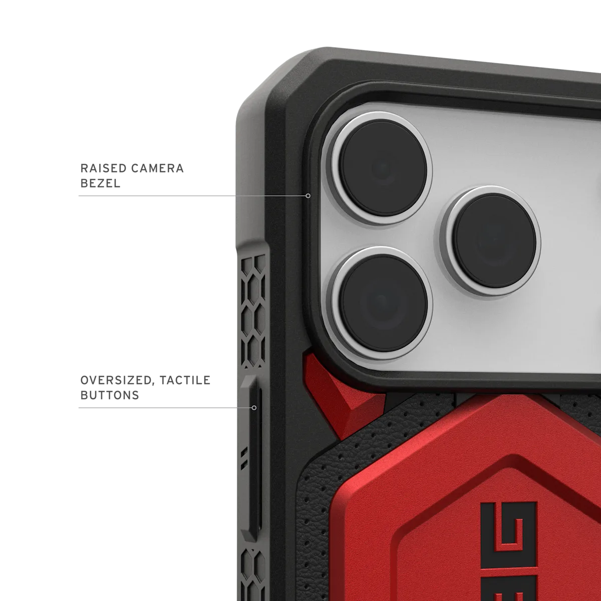 UAG รุ่น Monarch Pro - เคส iPhone 17 Pro - สี Crimson