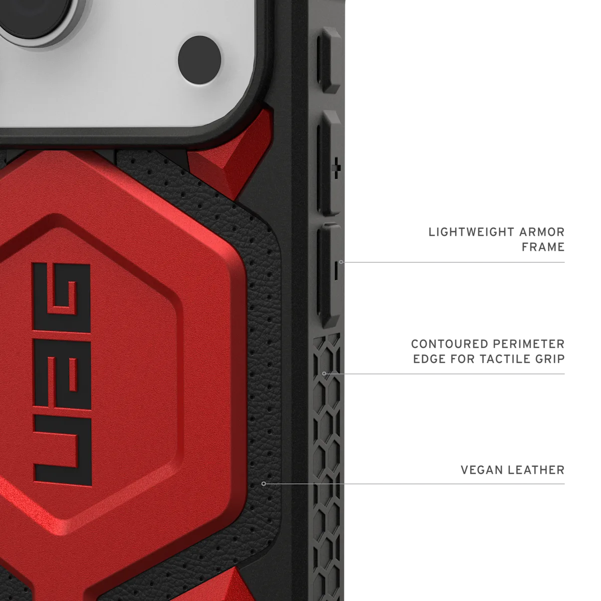 UAG รุ่น Monarch Pro - เคส iPhone 17 Pro - สี Crimson