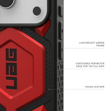 UAG รุ่น Monarch Pro - เคส iPhone 17 Pro - สี Crimson