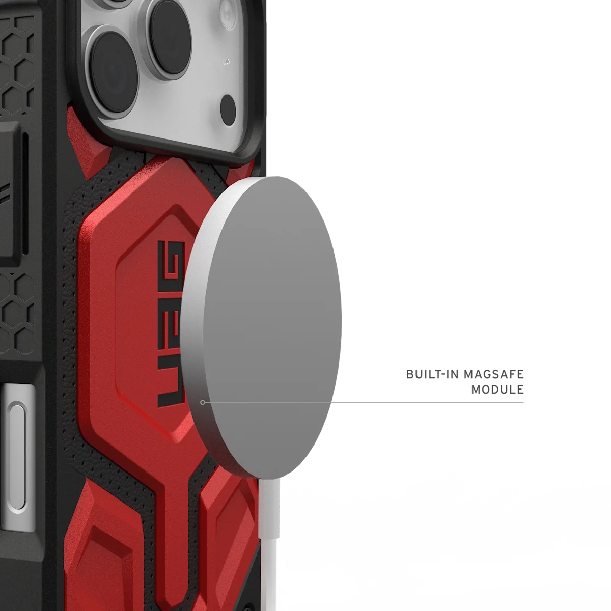 UAG รุ่น Monarch Pro - เคส iPhone 17 Pro - สี Crimson