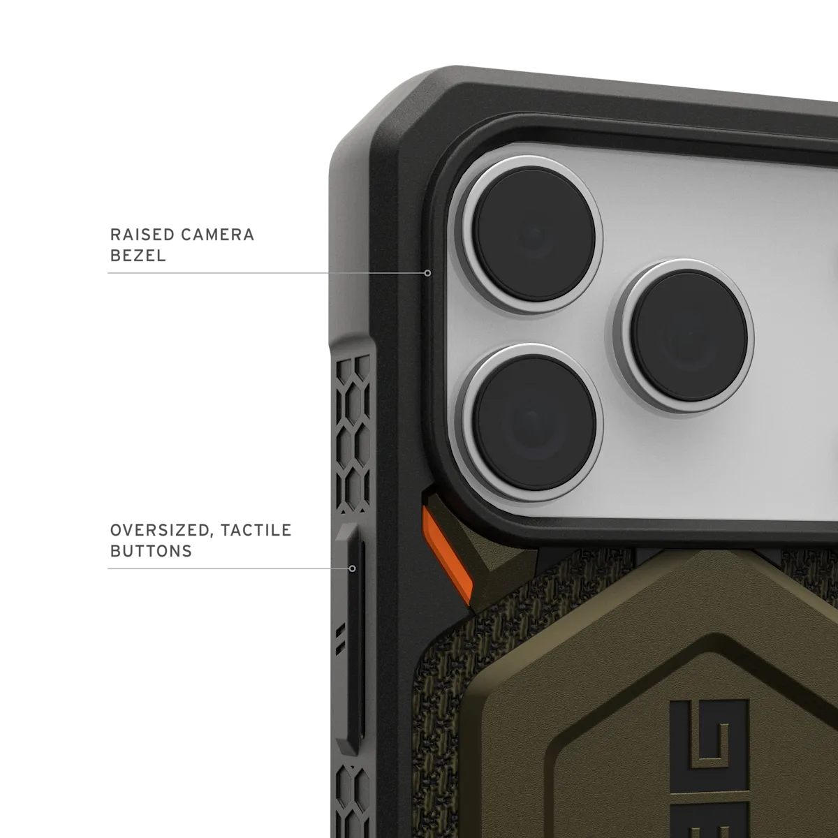 UAG รุ่น Monarch Pro - เคส iPhone 17 Pro - สี  Kevlar Element Green