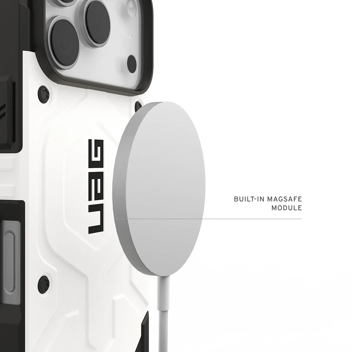 UAG รุ่น Pathfinder (Magsafe) - เคส iPhone 17 Pro - สี White