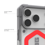 UAG รุ่น Pathfinder Clear (Magsafe) - เคส iPhone 17 Pro - สี Active Lava/Lanyard