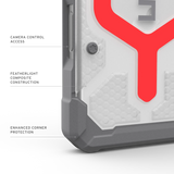 UAG รุ่น Pathfinder Clear (Magsafe) - เคส iPhone 17 Pro - สี Active Lava/Lanyard