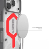 UAG รุ่น Pathfinder Clear (Magsafe) - เคส iPhone 17 Pro - สี Active Lava/Lanyard