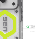 UAG รุ่น Pathfinder Clear (Magsafe) - เคส iPhone 17 Pro - สี Active Neon
