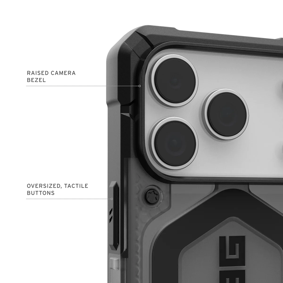 UAG รุ่น Pathfinder Clear (Magsafe) - เคส iPhone 17 Pro - สี Ash/Black