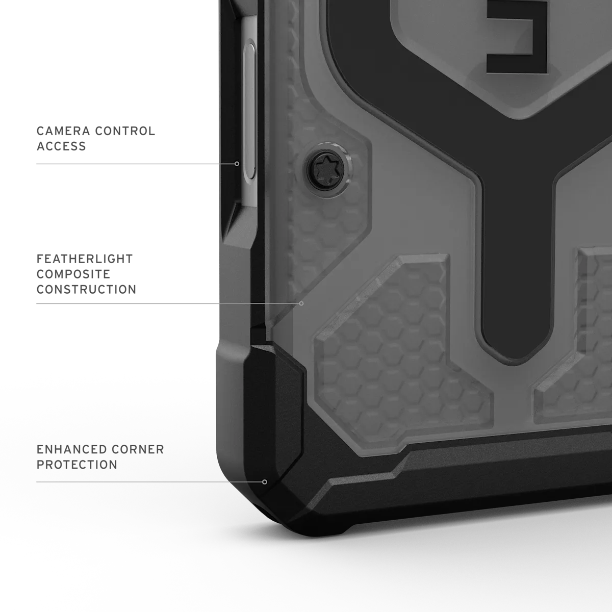 UAG รุ่น Pathfinder Clear (Magsafe) - เคส iPhone 17 Pro - สี Ash/Black