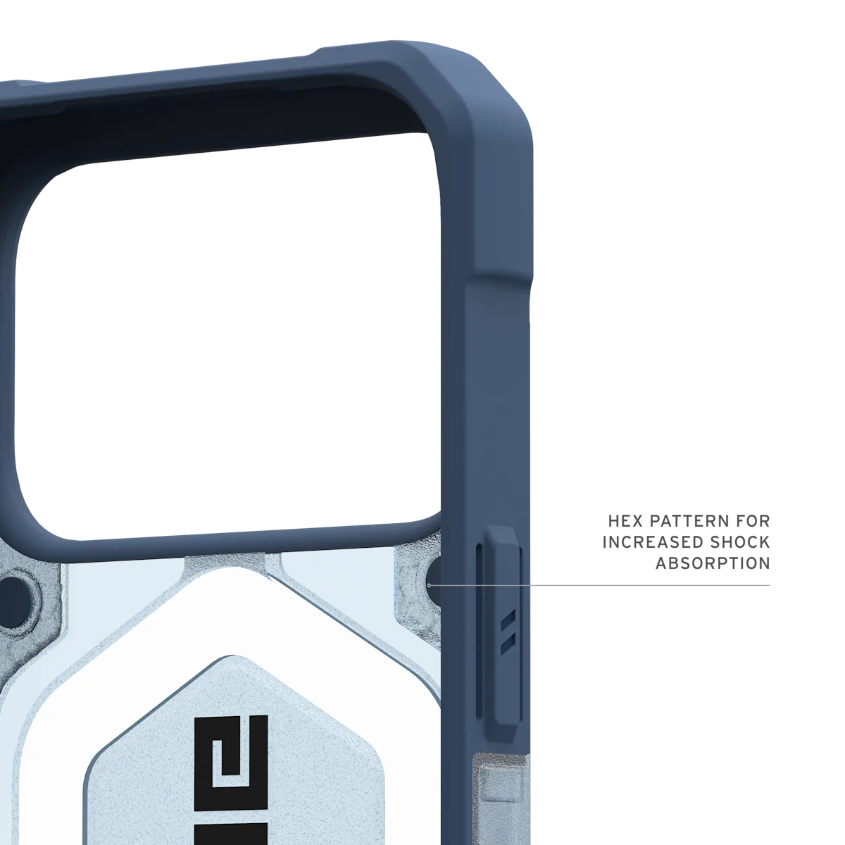 UAG รุ่น Pathfinder Clear (Magsafe) - เคส iPhone 17 Pro - สี Blues/Lanyard