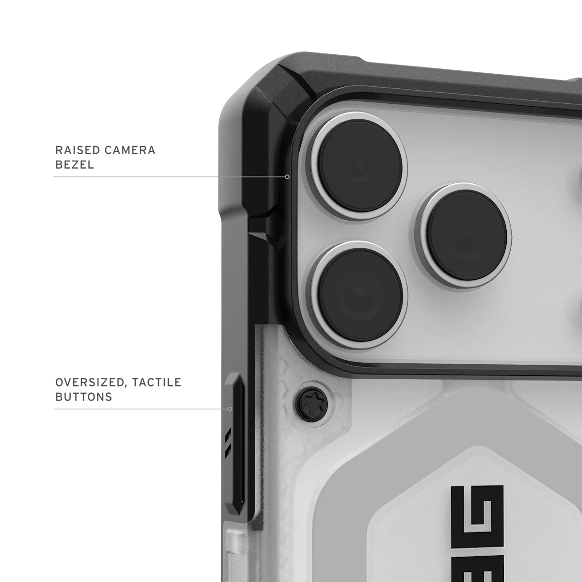 UAG รุ่น Pathfinder Clear (Magsafe) - เคส iPhone 17 Pro - สี Ice/Silver