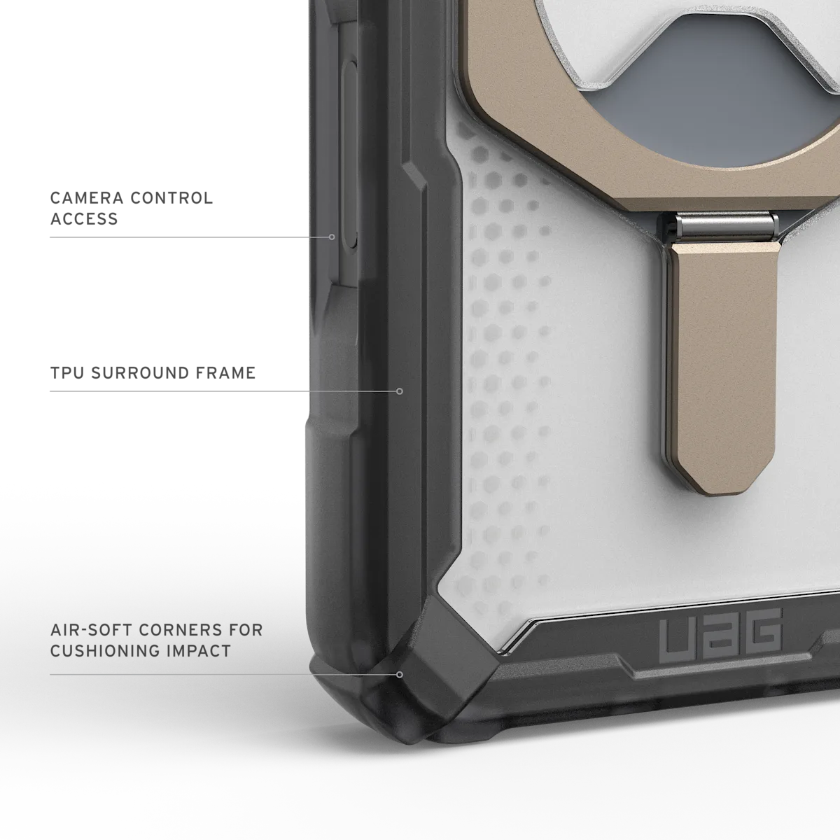 UAG รุ่น Plasma XTE (Magsafe) - เคส iPhone 17 Pro - สี Ash/Titanium