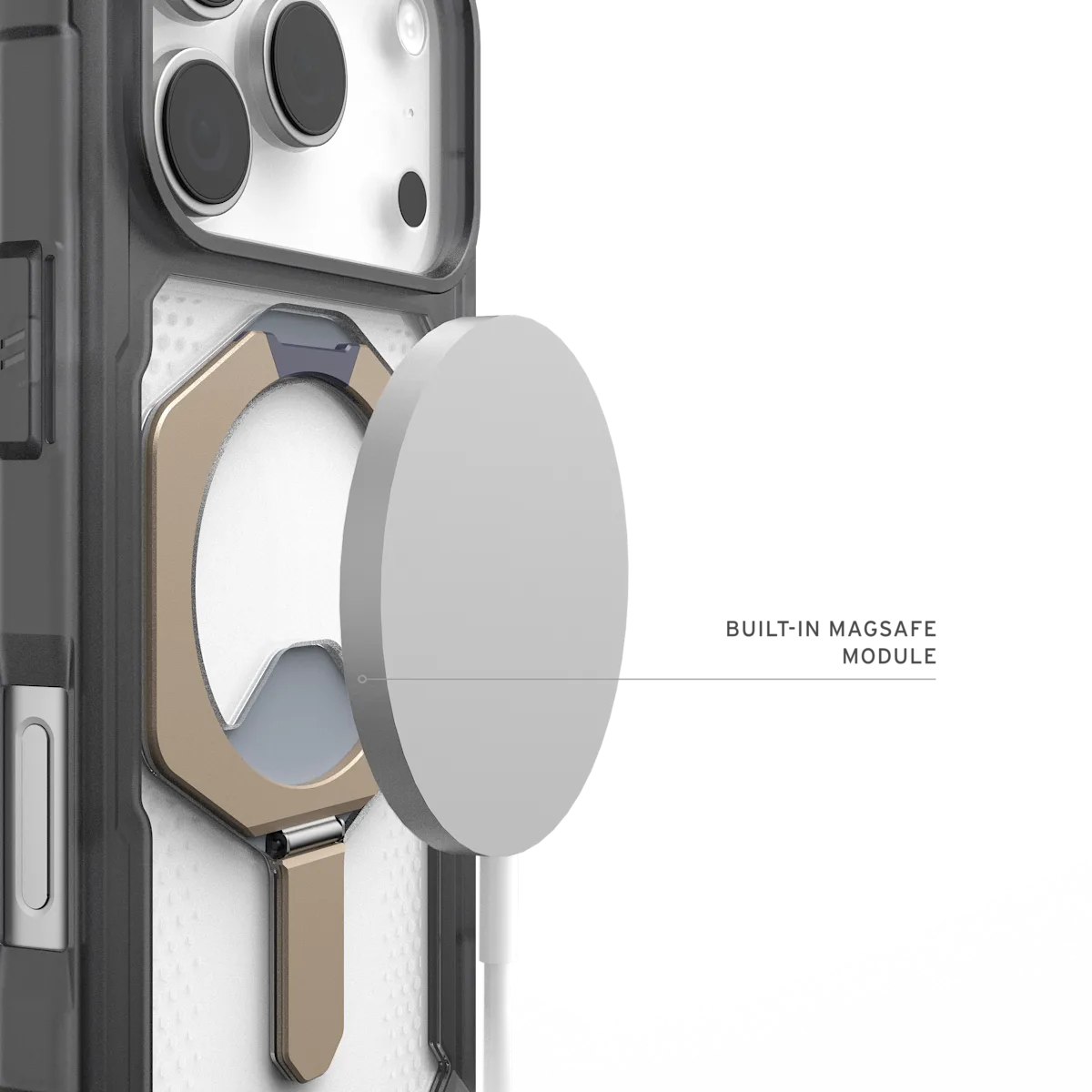 UAG รุ่น Plasma XTE (Magsafe) - เคส iPhone 17 Pro - สี Ash/Titanium