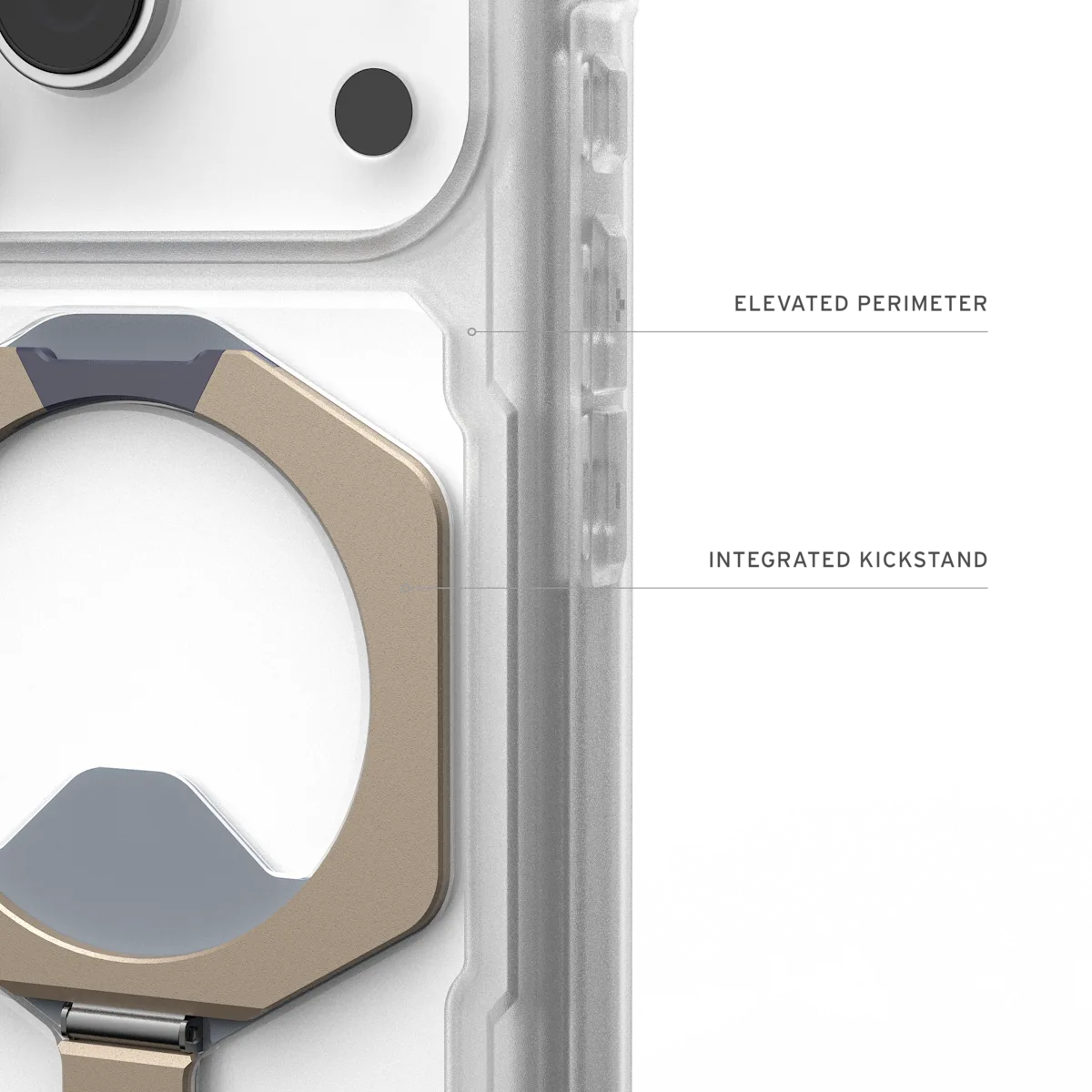 UAG รุ่น Plasma XTE (Magsafe) - เคส iPhone 17 Pro - สี Clear/Titanium