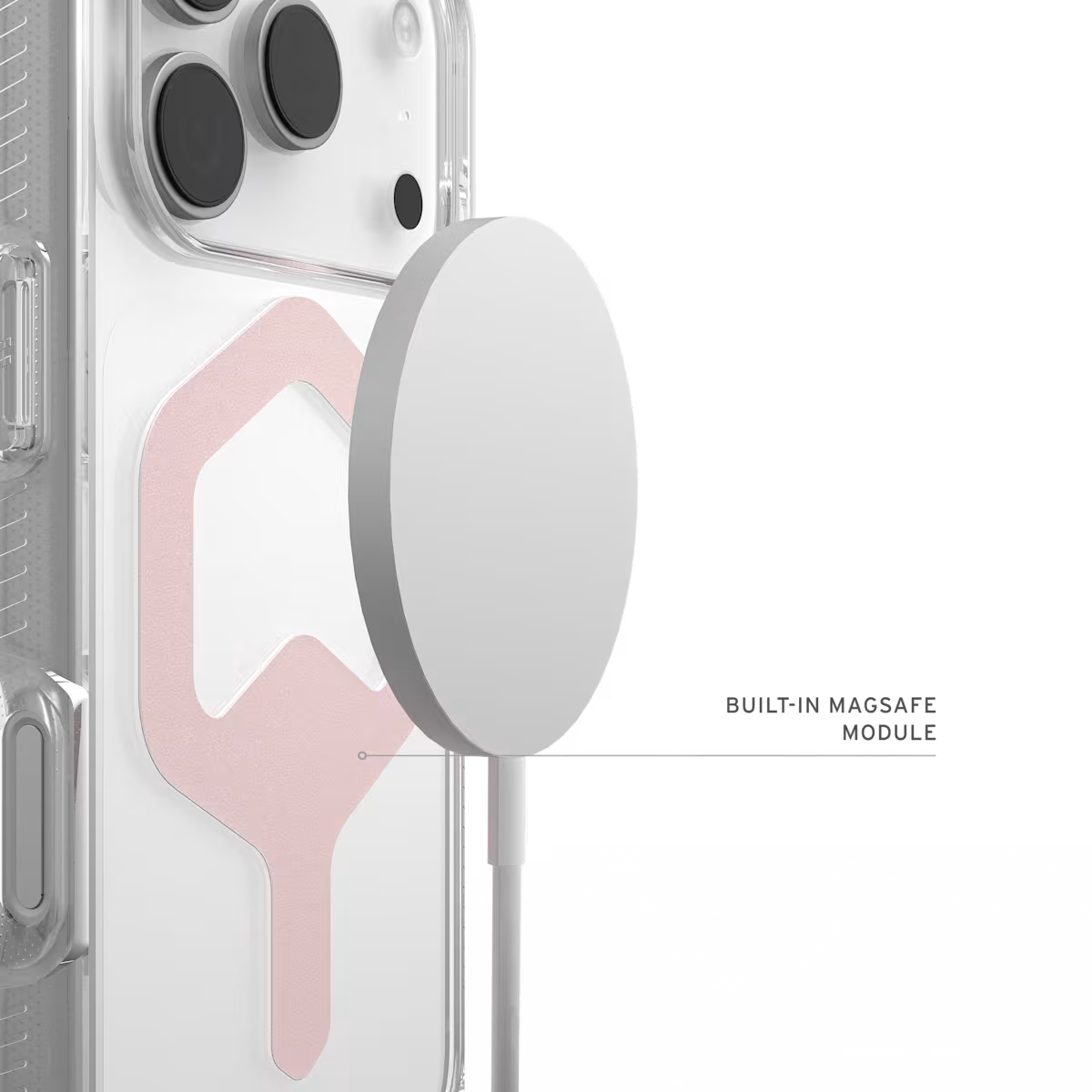 UAG รุ่น Plyo Pro - เคส iPhone 17 Pro - สี Ice/Rose Gold
