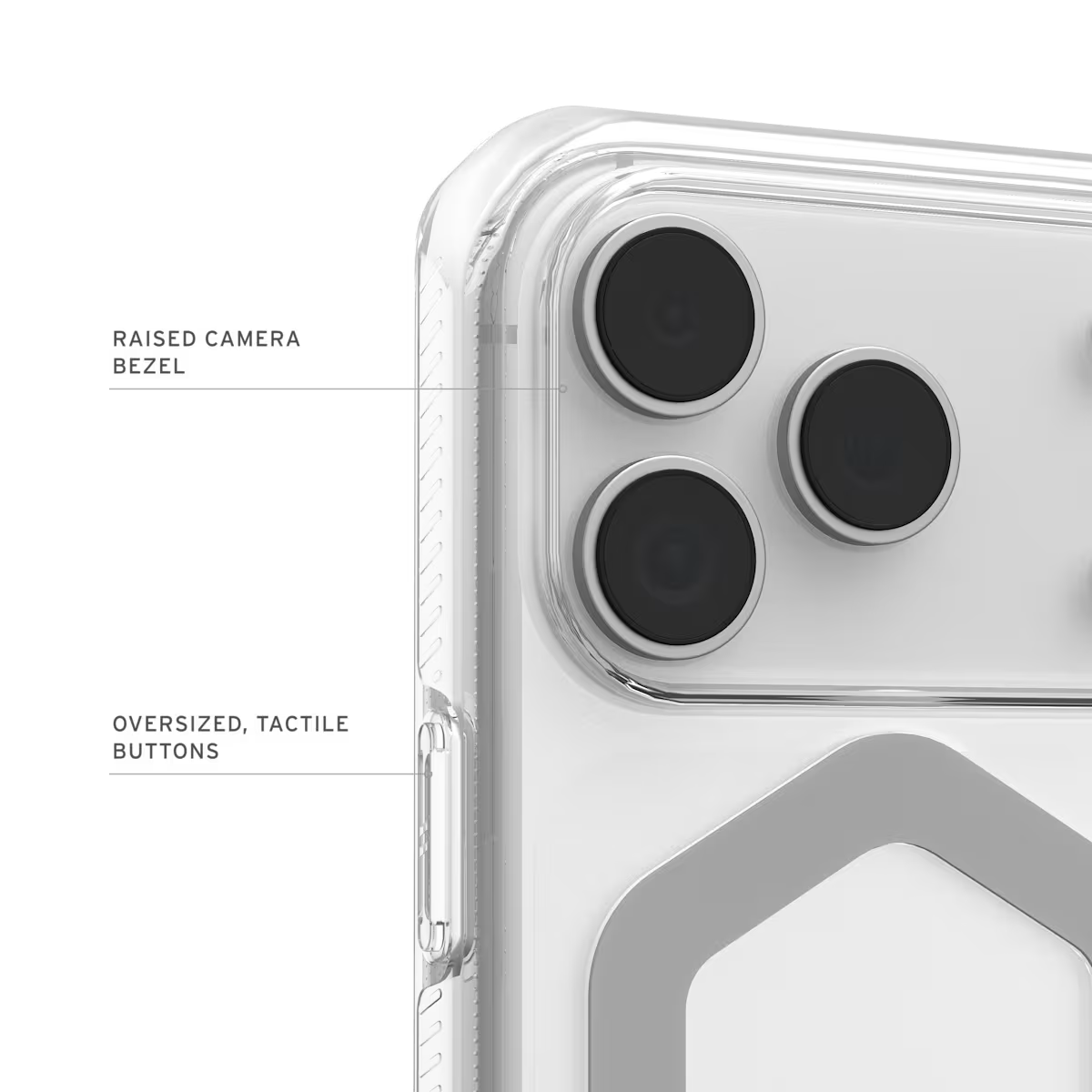UAG รุ่น Plyo Pro - เคส iPhone 17 Pro - สี Ice/Silver