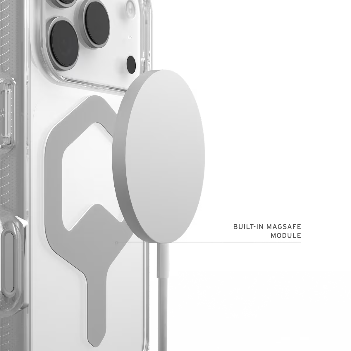 UAG รุ่น Plyo Pro - เคส iPhone 17 Pro - สี Ice/Silver