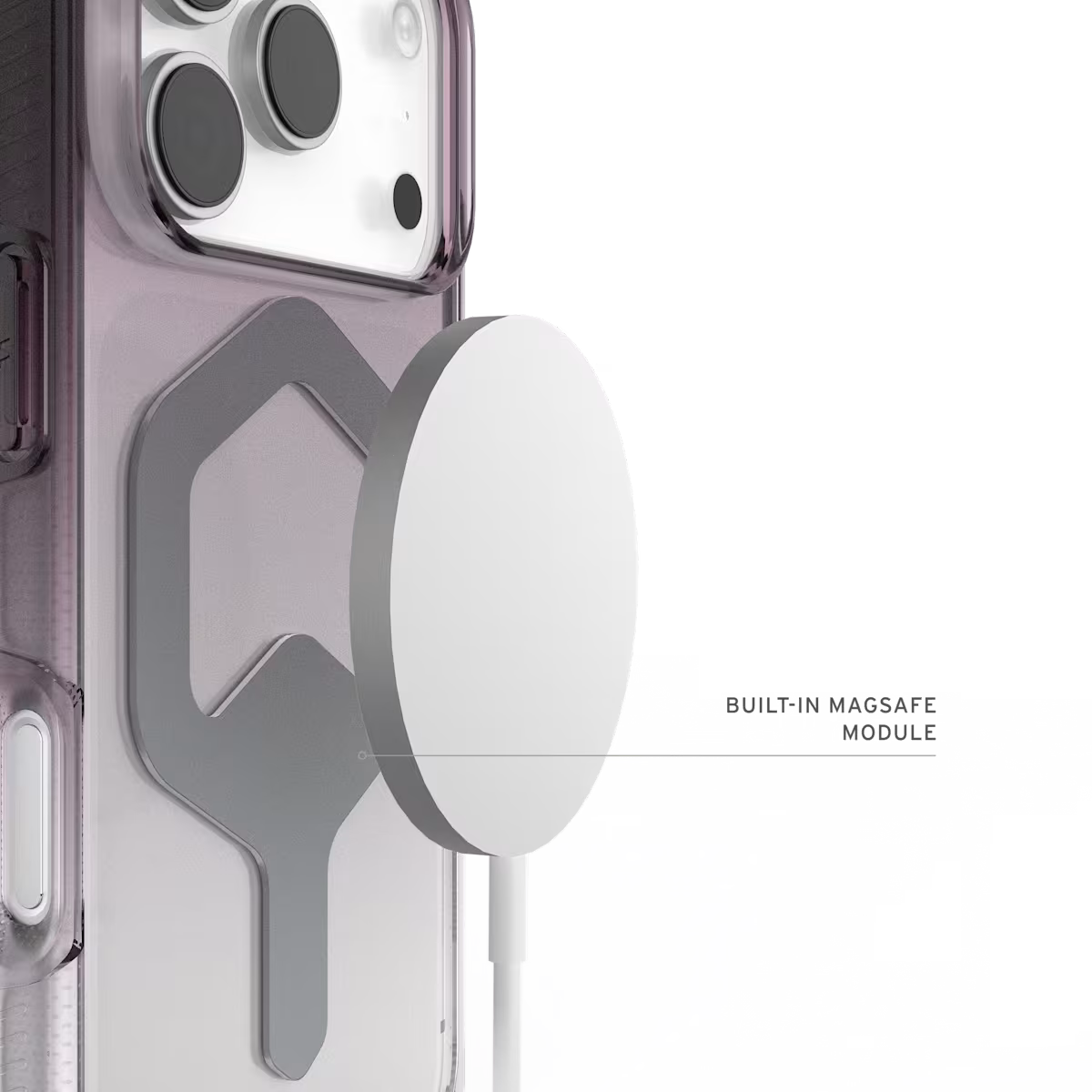 UAG รุ่น Plyo Pro - เคส iPhone 17 Pro - สี Black/Clear Ombre