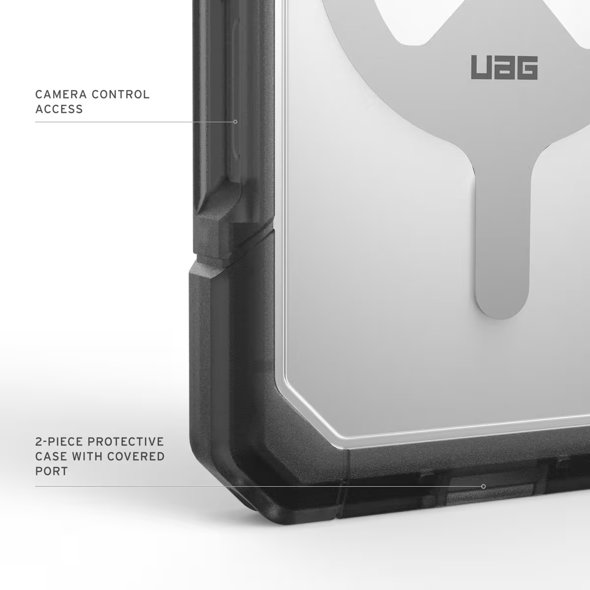 UAG รุ่น Trooper (Magsafe) - เคส iPhone 17 Pro - สี Clear/Ash