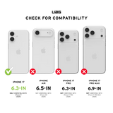 UAG รุ่น Pathfinder Clear (Magsafe) - เคส iPhone 17 - สี Ash/Black