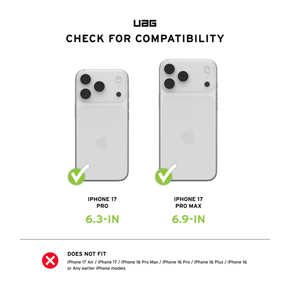 UAG รุ่น Lens Shield - กระจกเลน์กล้อง iPhone 17 Pro/ 17 Pro Max - สี titanium