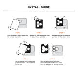UAG รุ่น Lens Shield - กระจกเลน์กล้อง iPhone 18 Pro / 18 Pro Max / 17 Pro / 17 Pro Max - สี Titanium