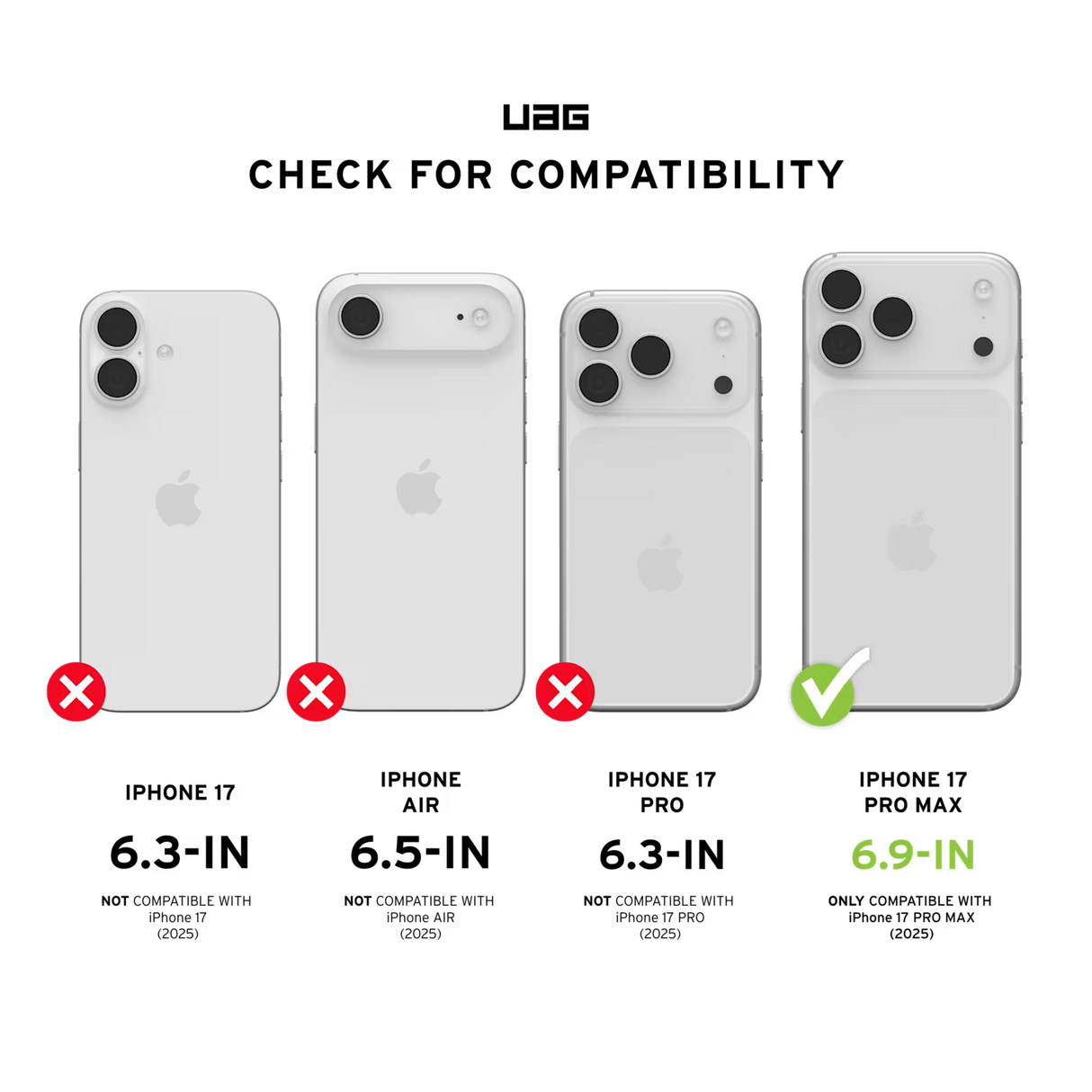 UAG รุ่น Civilian (Magsafe) - เคส iPhone 17 Pro Max - สี Orange