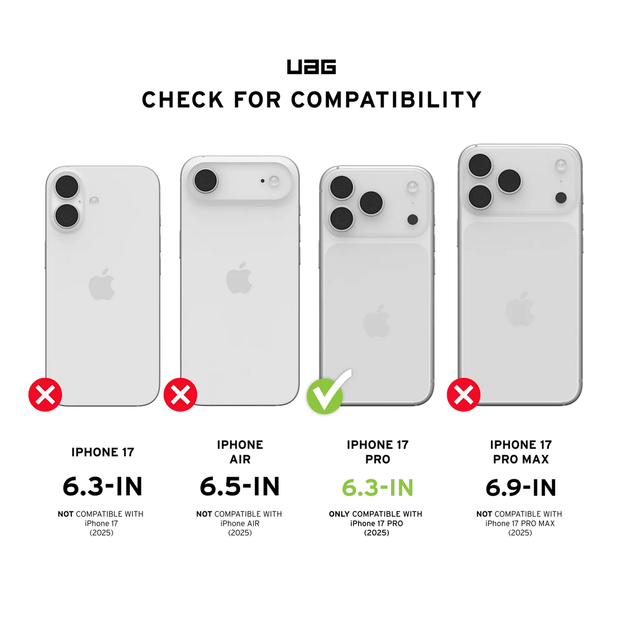 UAG รุ่น Monarch Pro - เคส iPhone 17 Pro - สี Kevlar Black