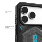 UAG รุ่น Monarch Pro - เคส iPhone 17 Pro Max – สี Forged Carbon Fiber/Blue (Limited Edition)