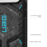 UAG รุ่น Monarch Pro - เคส iPhone 17 Pro Max – สี Forged Carbon Fiber/Blue (Limited Edition)