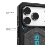 UAG รุ่น Monarch Pro - เคส iPhone 17 Pro – สี Forged Carbon Fiber/Blue (Limited Edition)