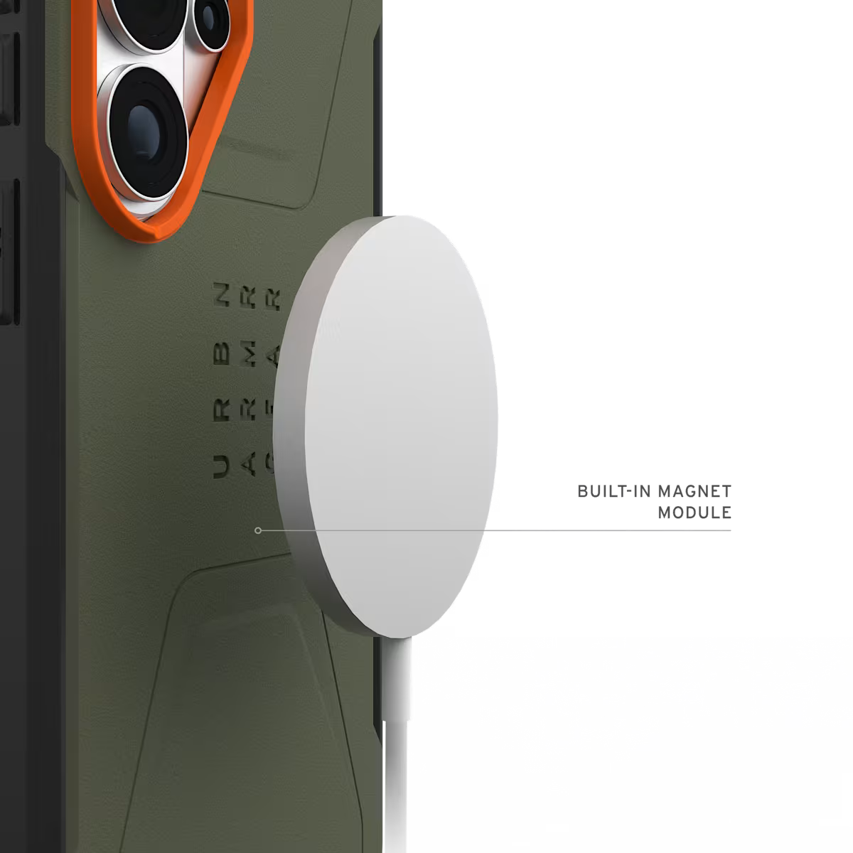 UAG รุ่น Civilian (Magnetic) - เคส Galaxy S26 Ultra - สี Olive Drab/Orange