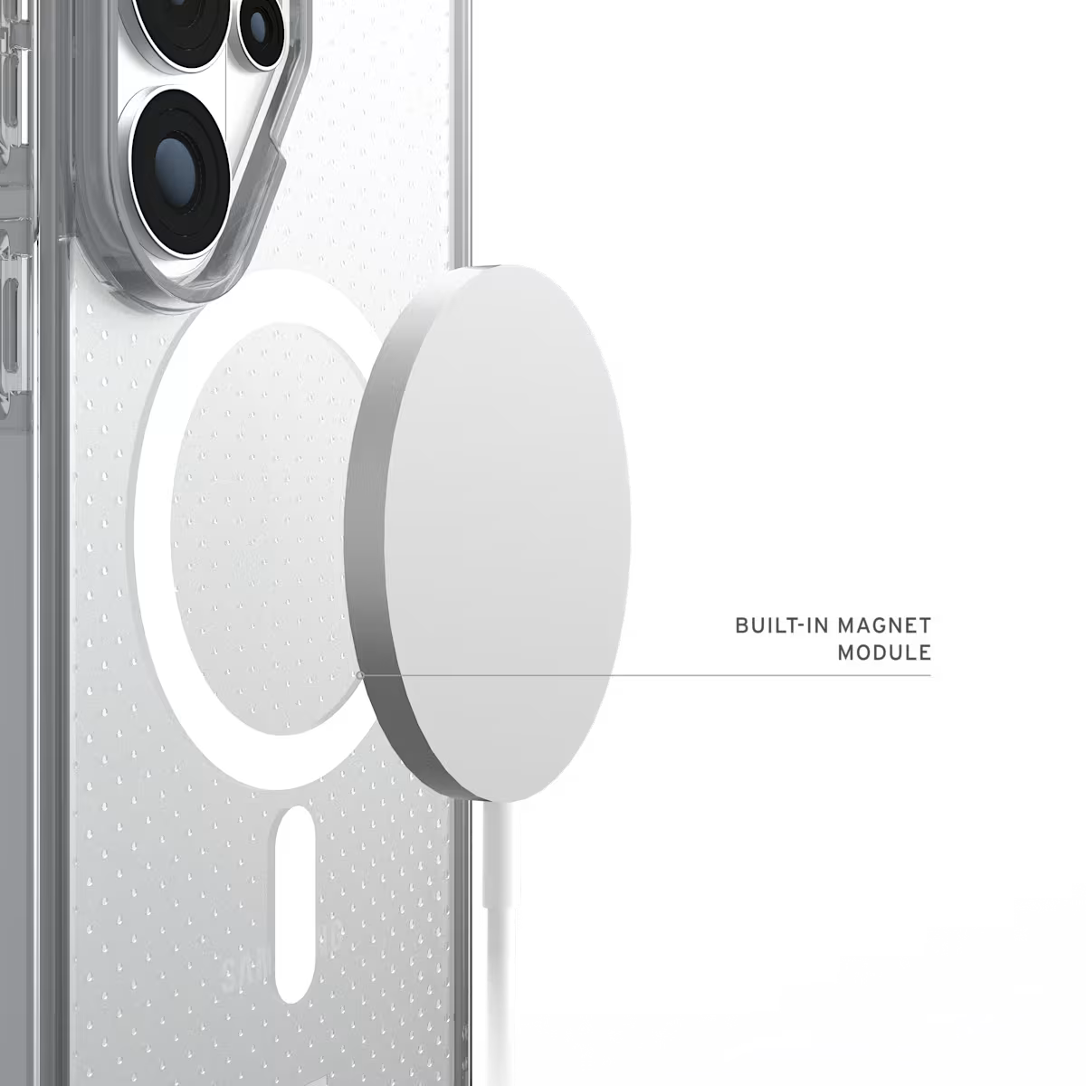 UAG รุ่น Dot (Magnetic) - เคส Galaxy S26 Ultra - สี True Clear Ice/Ash