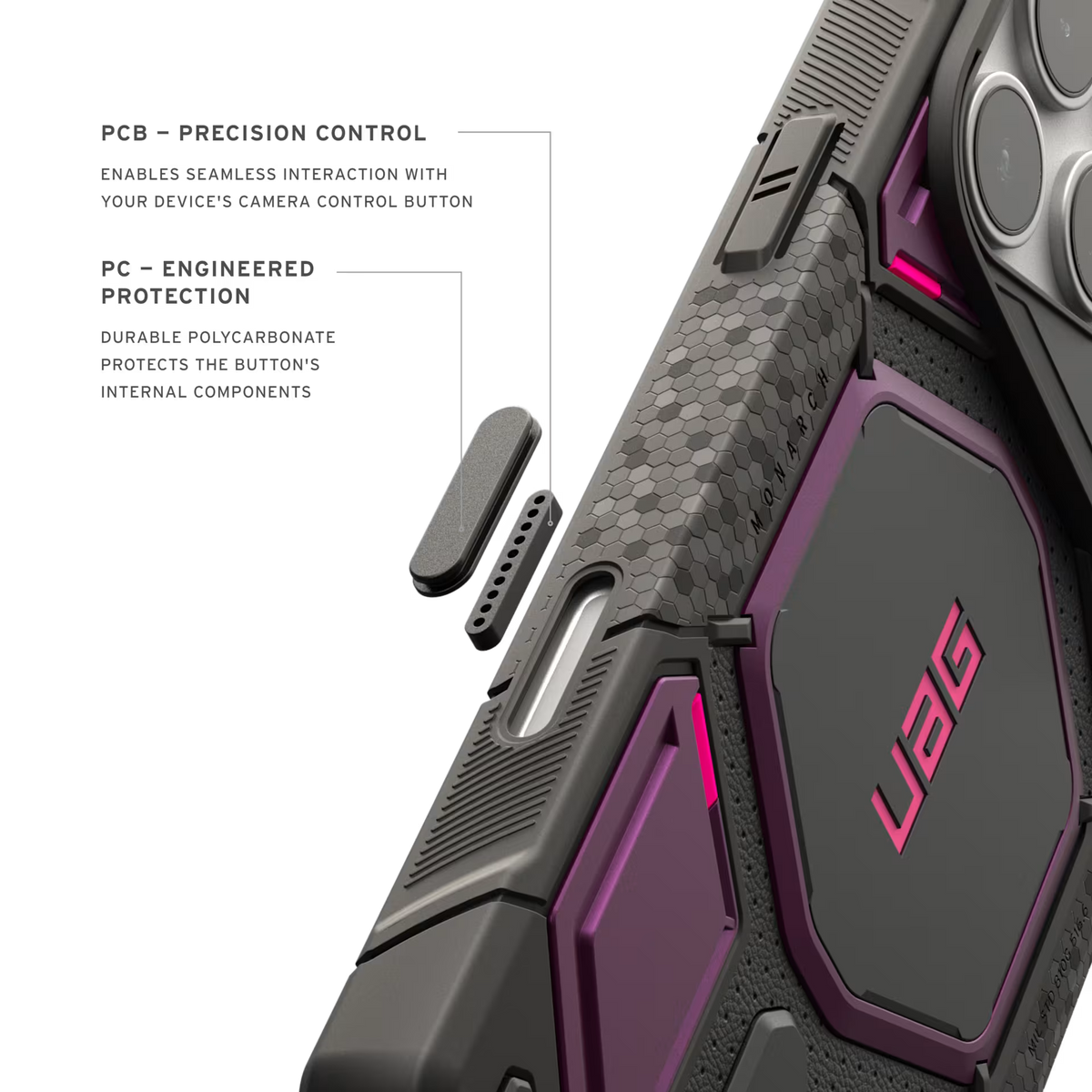 UAG รุ่น Monarch Pro (Cap) - เคส iPhone 17 Pro / 18 Pro - สี Deep Purple Synth