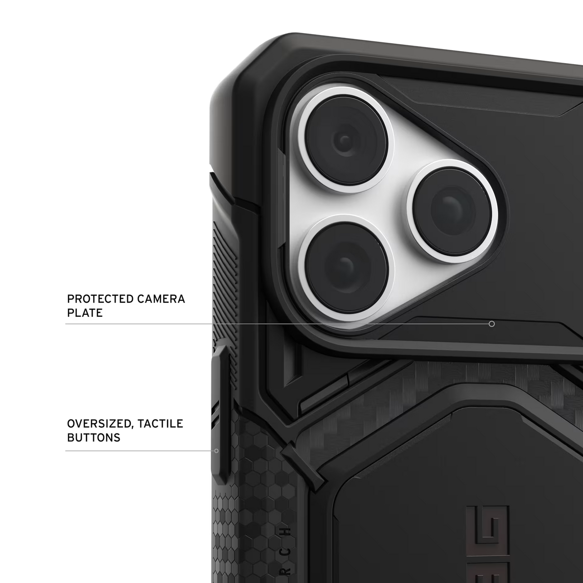 UAG รุ่น Monarch Pro (Cap) - เคส iPhone 17 Pro Max / 18 Pro Max - สี Carbon Fiber