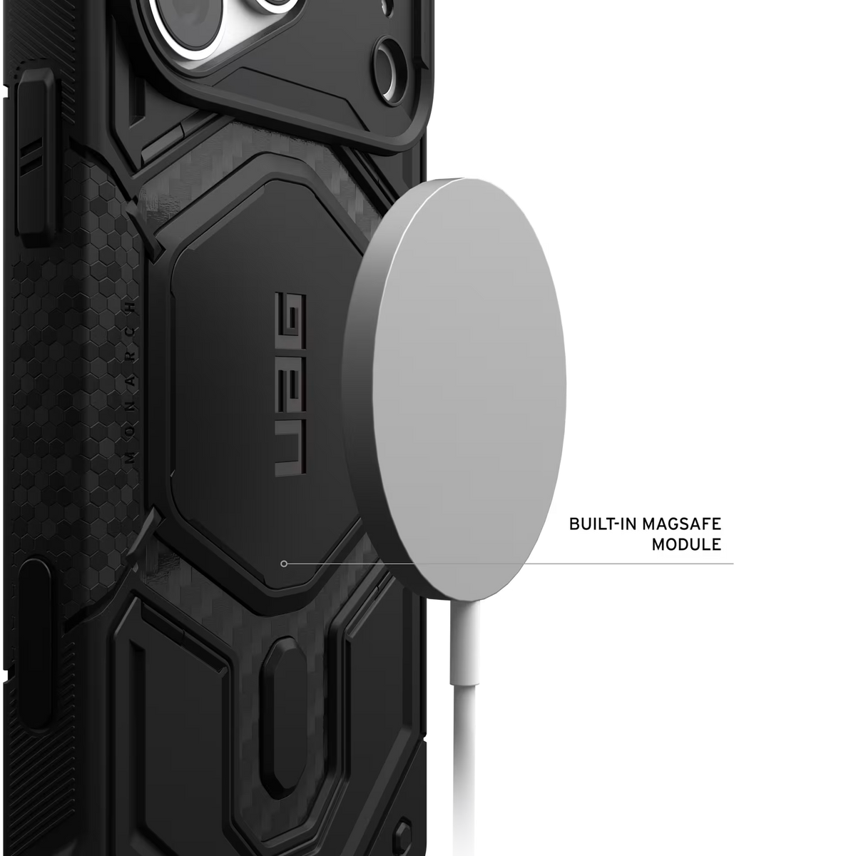 UAG รุ่น Monarch Pro (Cap) - เคส iPhone 17 Pro Max / 18 Pro Max - สี Carbon Fiber