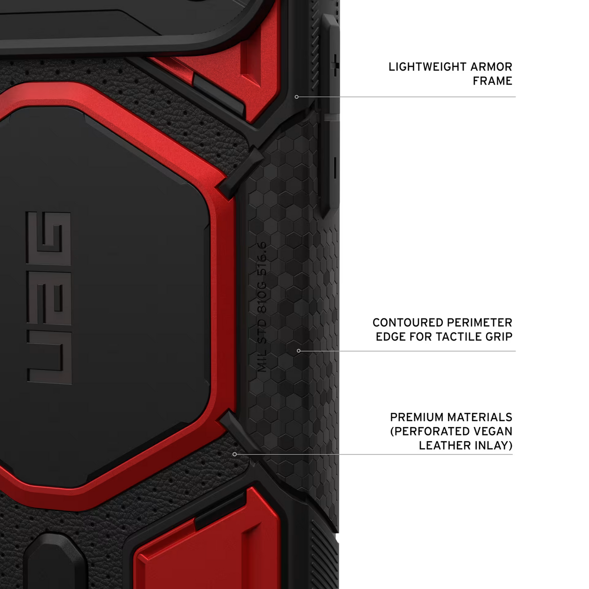UAG รุ่น Monarch Pro (Cap) - เคส iPhone 17 Pro Max / 18 Pro Max - สี Crimson