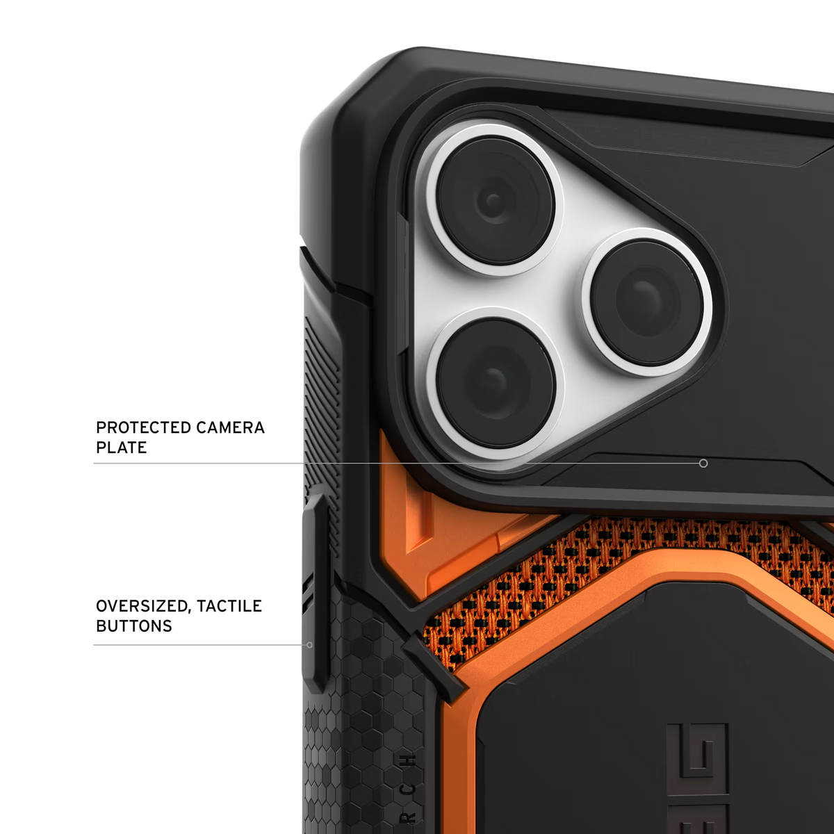 UAG รุ่น Monarch Pro (Cap) - เคส iPhone 17 Pro Max / 18 Pro Max - สี Kevlar Burnt Orange