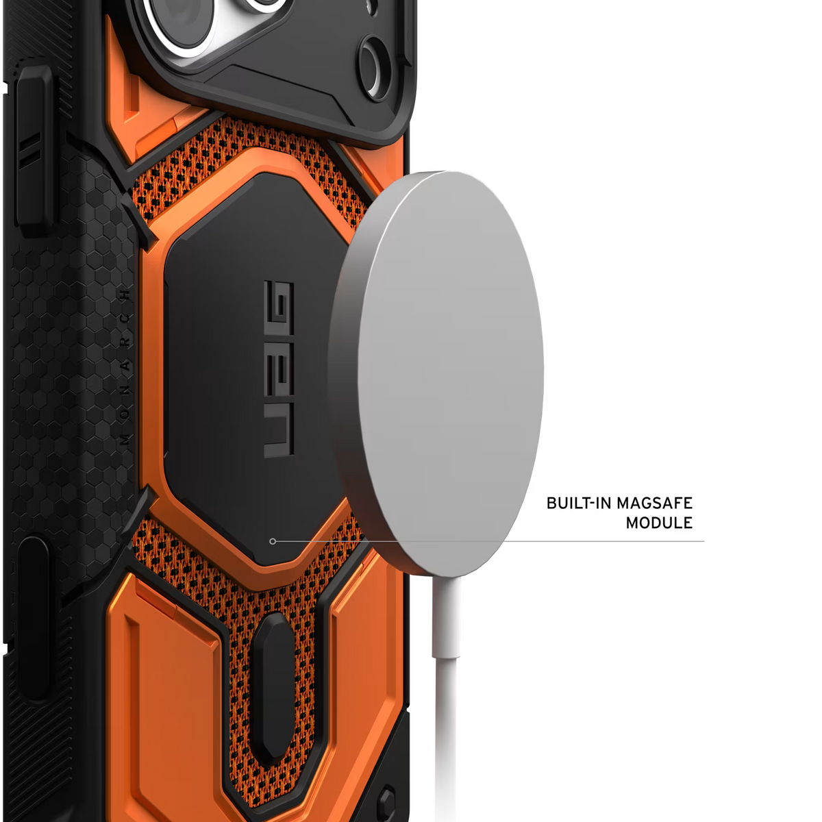 UAG รุ่น Monarch Pro (Cap) - เคส iPhone 17 Pro Max / 18 Pro Max - สี Kevlar Burnt Orange