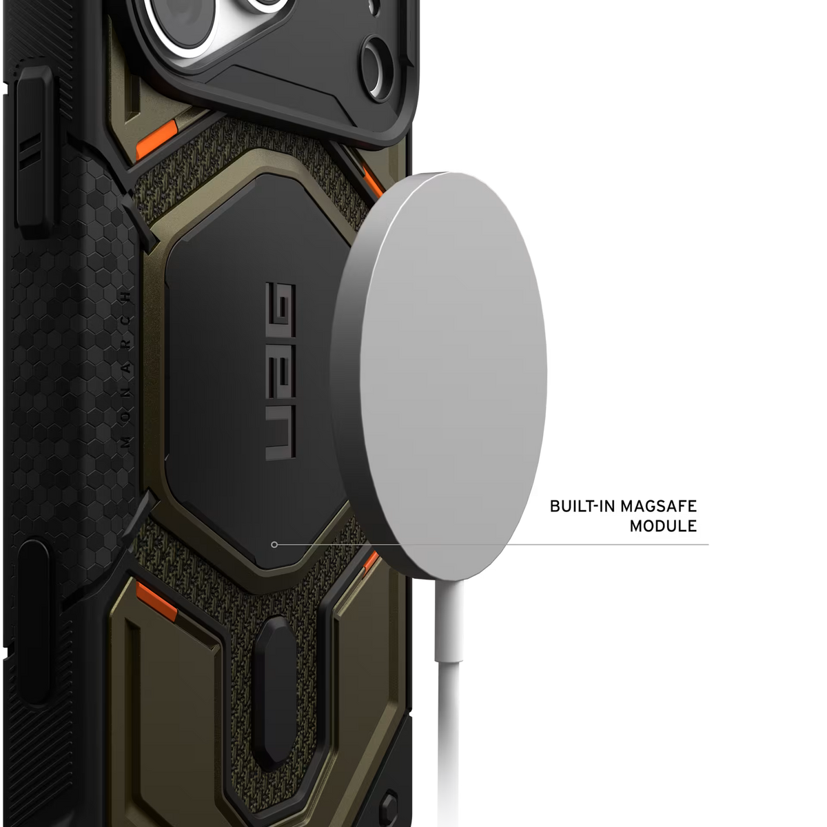 UAG รุ่น Monarch Pro (Cap) - เคส iPhone 17 Pro Max / 18 Pro Max - สี Kevlar Element Green