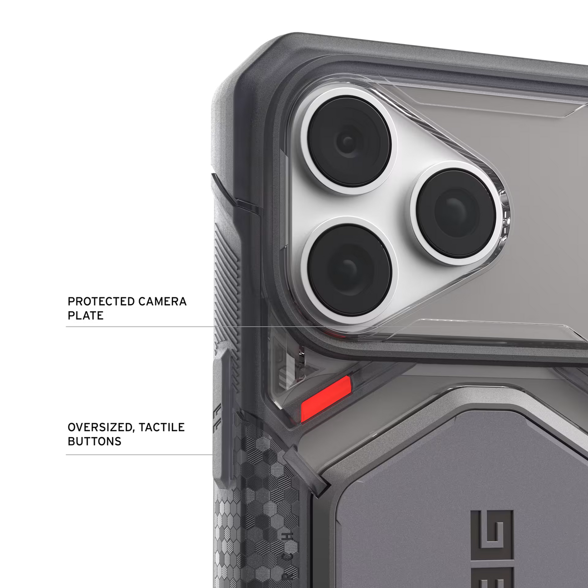 UAG รุ่น Monarch Pro (No Cap) - เคส iPhone 17 Pro Max / 18 Pro Max - สี VEIL/Ash