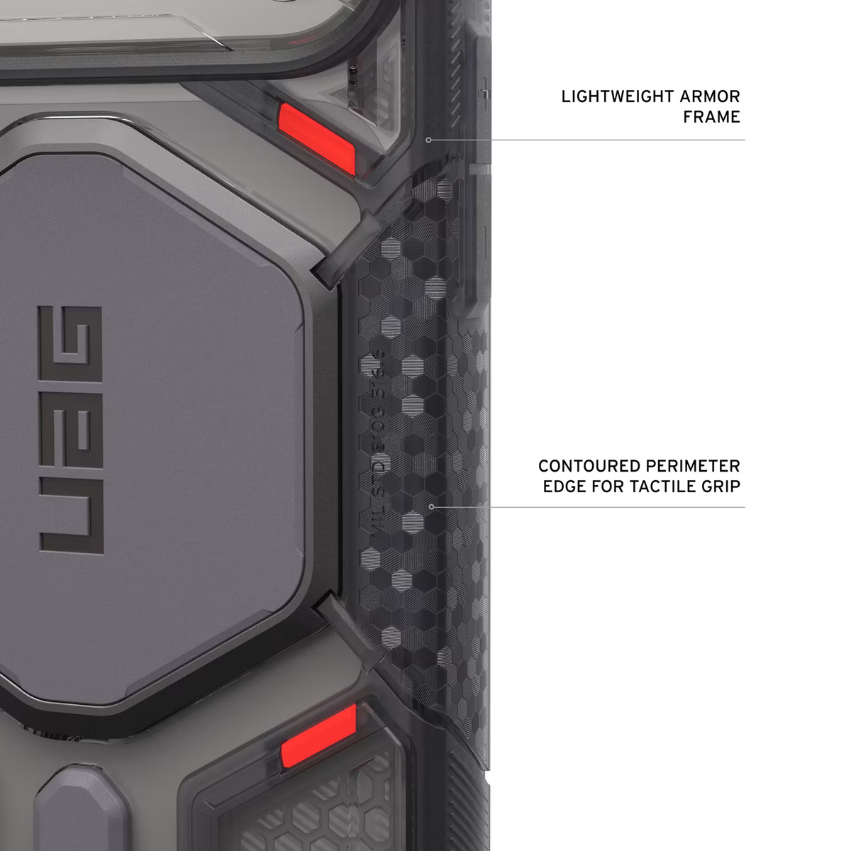 UAG รุ่น Monarch Pro (No Cap) - เคส iPhone 17 Pro Max / 18 Pro Max - สี VEIL/Ash