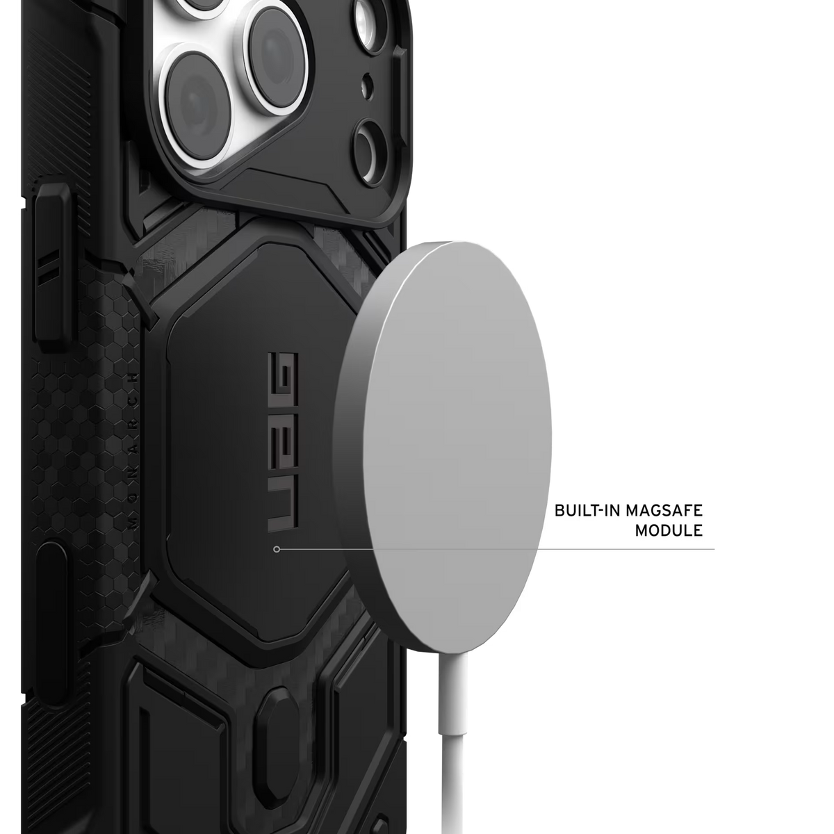 UAG รุ่น Monarch Pro (Cap) - เคส iPhone 17 Pro / 18 Pro - สี Carbon Fiber