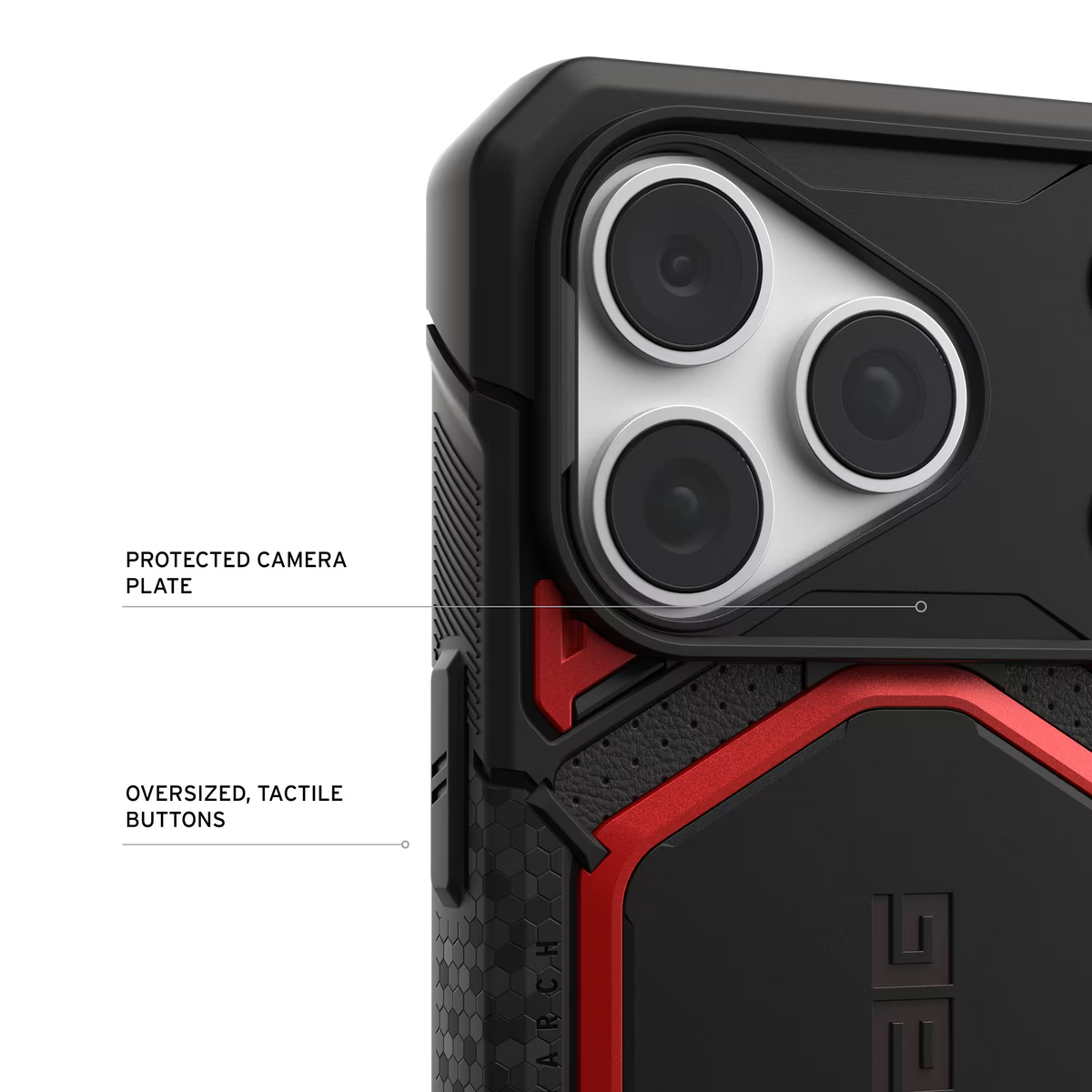 UAG รุ่น Monarch Pro (Cap) - เคส iPhone 17 Pro / 18 Pro - สี Crimson
