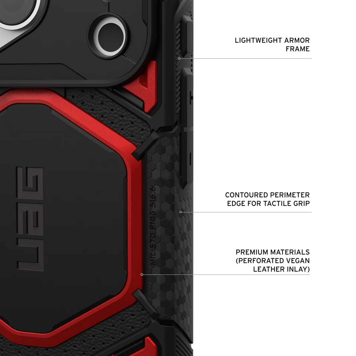UAG รุ่น Monarch Pro (Cap) - เคส iPhone 17 Pro / 18 Pro - สี Crimson