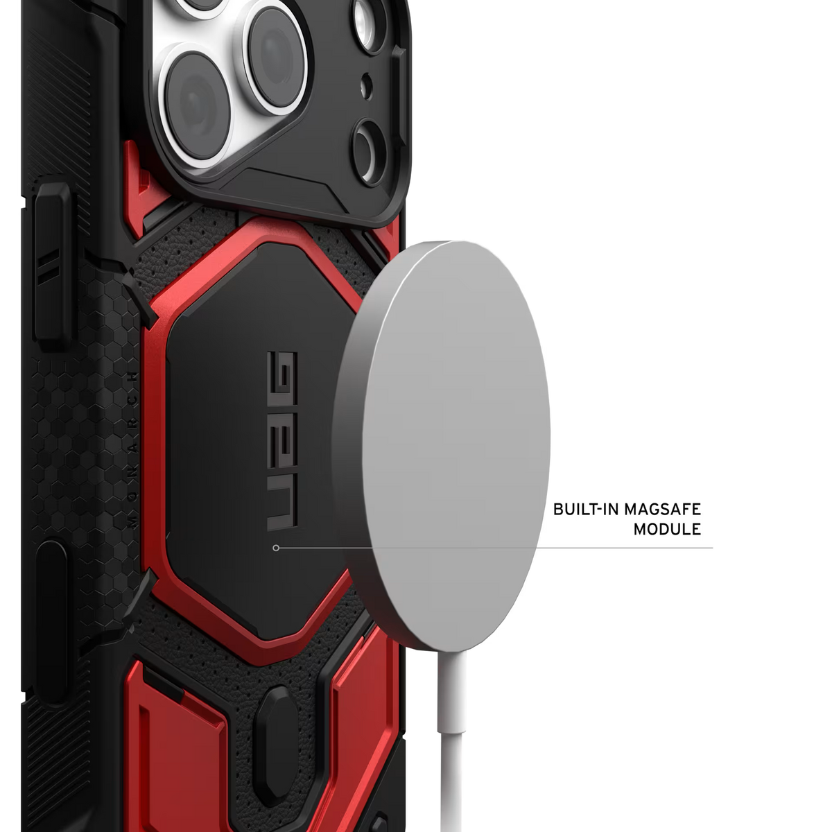 UAG รุ่น Monarch Pro (Cap) - เคส iPhone 17 Pro / 18 Pro - สี Crimson